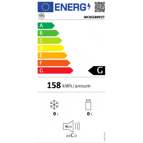 BERTAZZONI WC455BLX2TPMH Εντοιχιζόμενος Συντηρητής Κρασιών 52 Φιαλών 46cm